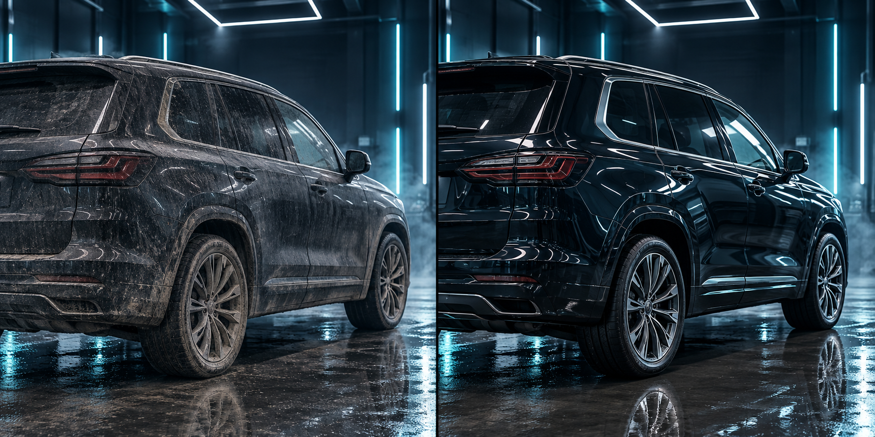 Full detail before and after comparison